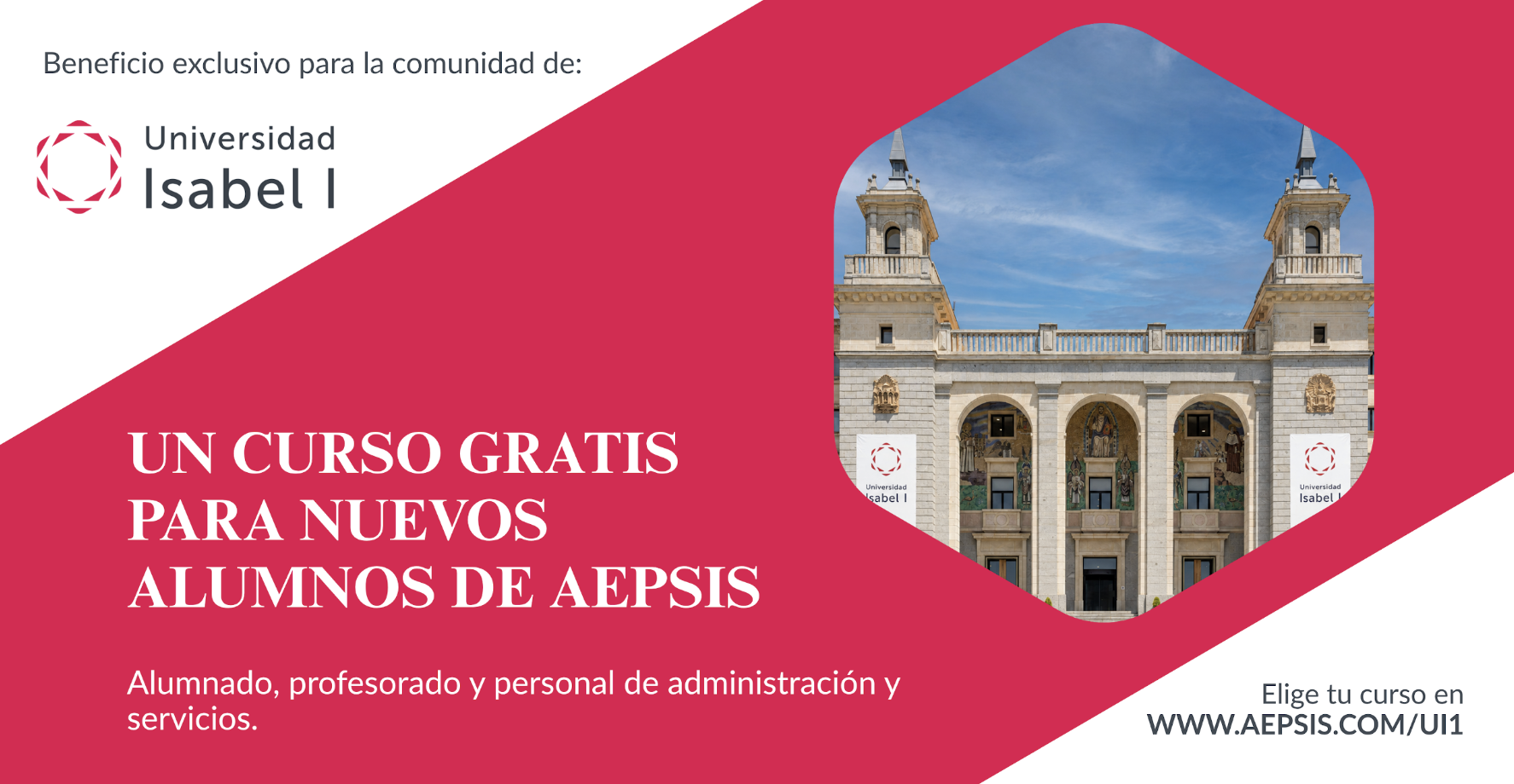 La Universidad Isabel I ofrece hasta un 25 % de descuento a las personas asociadas a AEPSIS