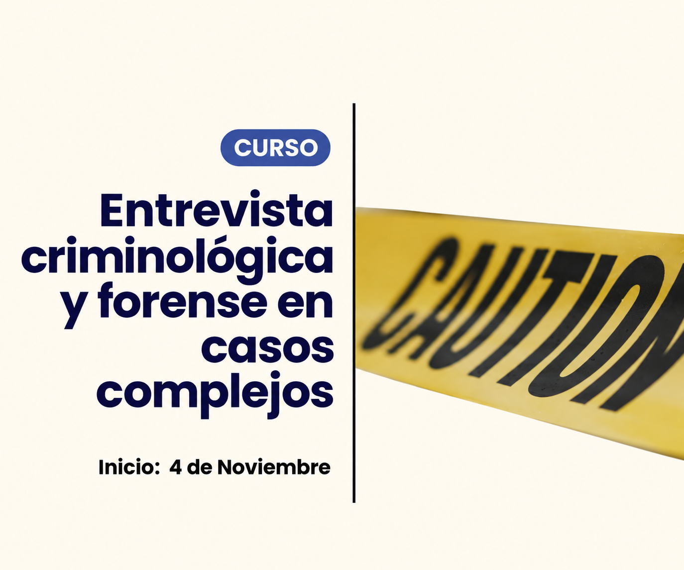 Entrevista criminológica y forense: formación de AEPSIS desde el 4 de noviembre
